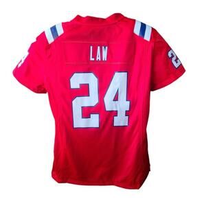 Nike NFL New England Patriots Women's Jersey - Law #24 - Size Medium